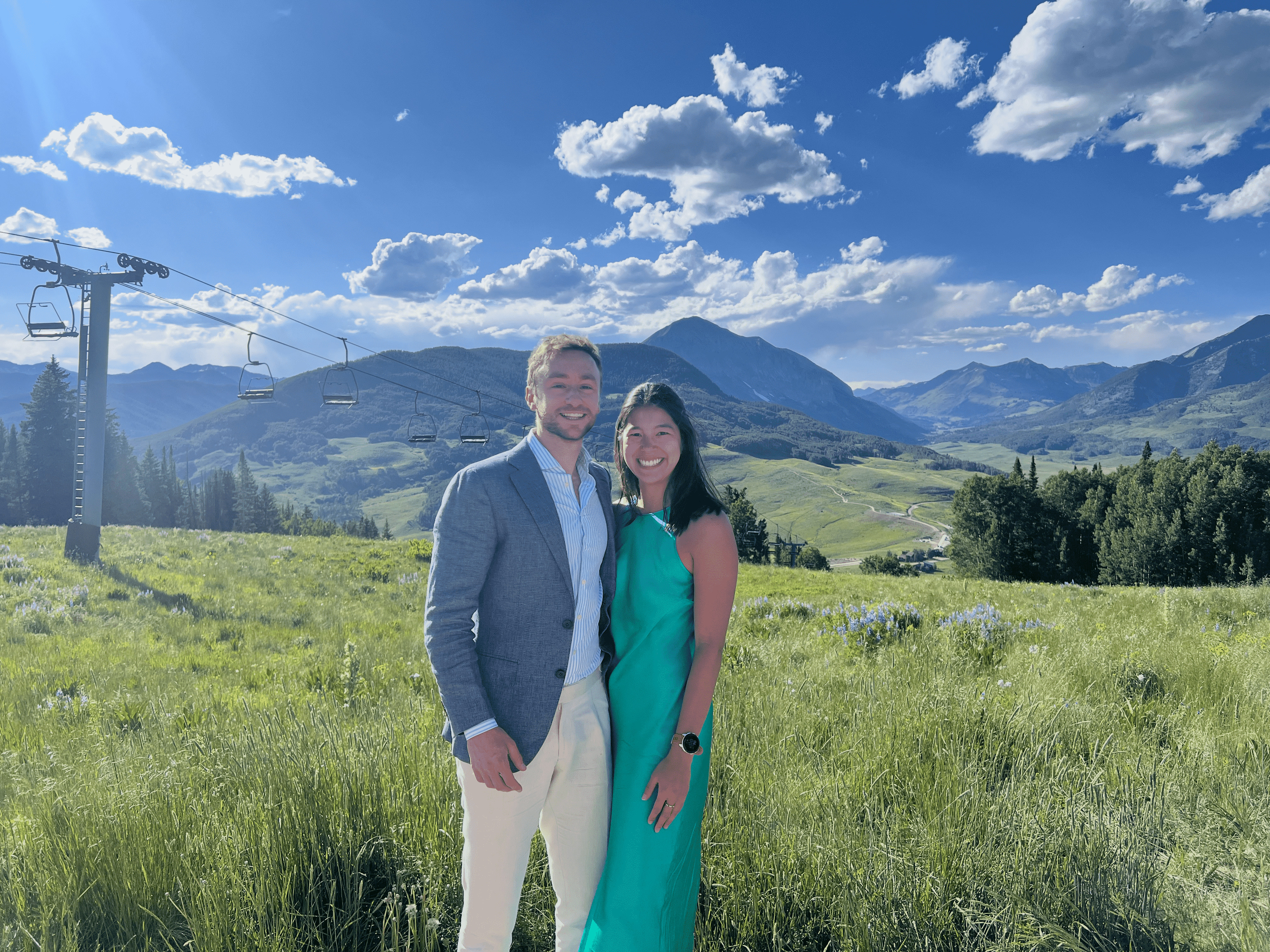 Sydni and man of her dreams in Crested Butte